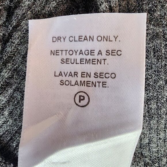 Velvet by Graham & Spencer Waffle Ribbed Knit Gray Cardigan Sweater Womens Small - Picture 9 of 9